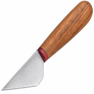 Straight Leather Skiving Knife Curved Stainless Steel Jewelry Blade Wooden Handle Leather Trimming Shaping <b>Tool</b> ZETOMEDPRO - Product Image 1