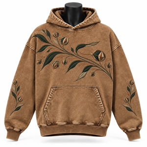 Sudadera con Capucha Unisex Extra Grande, Color Sólido, Logotipo Bordado y en Relieve, Bolsillo Delantero, Tejido Casual, 100% Algodón, Ropa de Otoño - Product Image 3