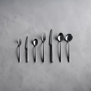 Minimalist Cutlery Set Mirror Finish Long Handle Dishwasher Safe Wedding Utensils Metal Spoon <b>Fork</b> Knife - Product Image 4