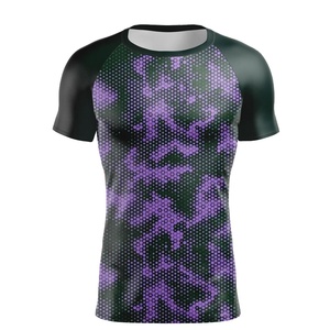 Compression Wear UPF 50+ Men Sunscreen T shirt Outdoor Sports Running Clothes Rash Guard Compression Shirt <b>Rashguard</b> for Men - Product Image 1