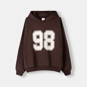 เสื้อฮู้ดดี้ผู้หญิงคุณภาพดีเยี่ยม แบบสั่งทำพิเศษ ผ้าฟลีซหนานุ่ม สวมใส่สบาย ทรงหลวม โอเวอร์ไซส์ ปลายแขนเสื้อแบบริบยืดหยุ่น เหมาะสำหรับฤดูหนาว - Product Image 5