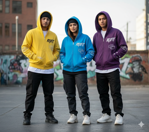 Producto en Oferta, Sudaderas con Capucha Hechas a Mano, Edición Personalizada, Logotipo Impreso en Serigrafía, Sudaderas Unisex con Cierre y Efecto Desgastado por el Sol - Product Image 4