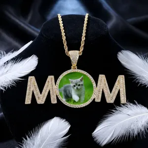 Colgante de Diamante Cultivado en Laboratorio Personalizado, Cubo 3D con Foto, Marco de Fotos Estilo Hip Hop con Incrustaciones de Diamantes - Product Image 4