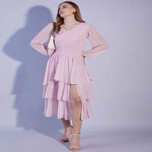 Robe trapèze pour femme à taille empire en mousseline respirante et lavable, élégante et sexy, pour occasions formelles, printemps, été, automne, ODM - Product Image 2