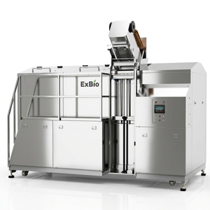 Machine de fabrication de compost de grande capacité Exbio 3000Kg Machine d'élimination des déchets alimentaires de haute capacité au meilleur prix - Product Image 2