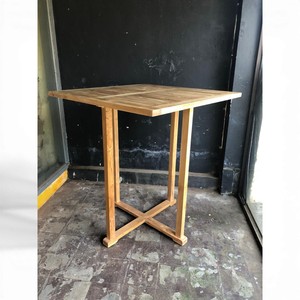 Indonesian Handmade Solid Teak Wood <b>Bar</b> <b>Table</b> Rectangle High Standing Bistro <b>Table</b> for Cafe Restaurant Indoor Outdoor Furniture - Product Image 2