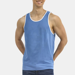 Camiseta Deportiva de Tirantes de Algodón de Alta Calidad para Hombre, Personalizada con Logotipo, Tallas Grandes, para Gimnasio, Fitness, Entrenamiento, Atletismo y Running - Product Image 1