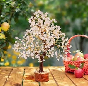 Best Quality Natural Red Carnelian <b>Crystal</b> <b>Tree</b>-Handmade 300 Beads Feng Shui Reiki Gemstone Bonsai for Energy Healing - Product Image 5