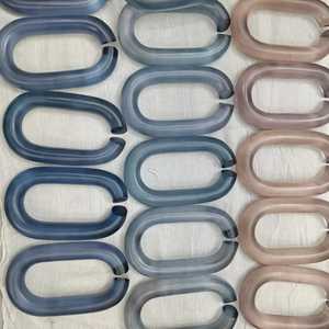 Adorno de Pared de Eslabones de Cadena de Resina Estilo Art Deco Hecho a Mano, Decoración del Hogar, Color Retro de Moda, Removible, de la India - Product Image 3