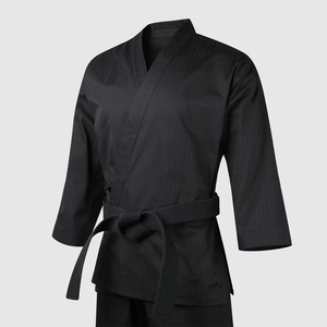 Combinaisons de karaté en coton unisexe de haute qualité, uniformes de taekwondo personnalisés pour hommes et femmes, vente chaude, vêtements d'arts martiaux avec logo personnalisé - Product Image 2