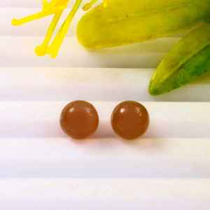 Billes rondes lisses en pierre de lune chocolat naturelle de 10 mm, sphères de guérison, pierres précieuses en vrac pour la fabrication de bijoux, lot en gros, qualité AAA++ - Product Image 2