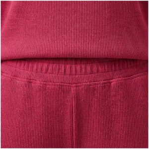 <b>Women</b> 100% Cotton Midweight Fleece Tracksuit Set Half-<b>Zip</b> Sweatshirt And Solid Color Pants Casual Autumn Wear - Product Image 5