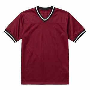 Maillot de football en mesh pour garçons, col en V, maillot d'équipe athlétique, impression personnalisée, vêtements de sport d'entraînement, vente en gros, 100% polyester, hiver - Product Image 6