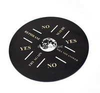 Planche de Pendule Feng Shui Noire Gravée Astral Insights, Outil de Divination en Agate, Pratiques Occultes Spirituelles, Autel d'Amour
