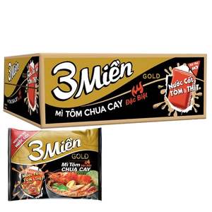 Nouilles instantanées 3 Mien Gold Fried au bœuf et aux herbes, marque Vietnam, 65g/paquet, prix bas, meilleure qualité - Product Image 4