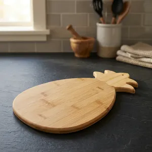 Planche à découper en bois en forme d'ananas, décorative, pour la préparation et le service des fruits, des fromages et des légumes en cuisine - Product Image 6