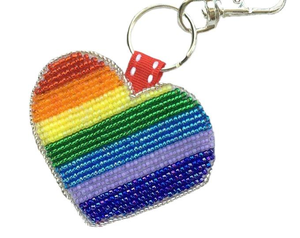 Porte-clés de mariage brodé fait main, magnifique, nouveau design chiot, en perles de rocaille, écologique, style classique, d'Inde - Product Image 3