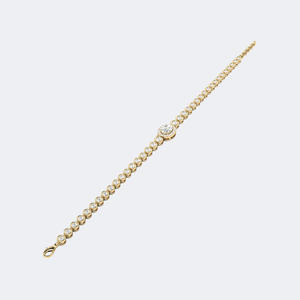 Bracelet tennis 3.00CTW en or 14 carats avec diamants ovales et ronds de formes variées, couleur D, pureté VVS, multi-tailles, cultivés en laboratoire, pour femme - Product Image 6