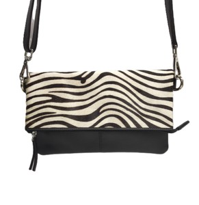 Sacs à main pliables en cuir véritable avec fourrure, sacs bandoulière, pochettes, multiples poches, faciles à transporter, mode, vente en gros - Product Image 1