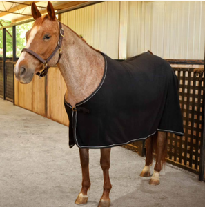 Manta de lana de lujo para caballo, de secado rápido, anti-sudor, transpirable, para establo ecuestre - Product Image 5