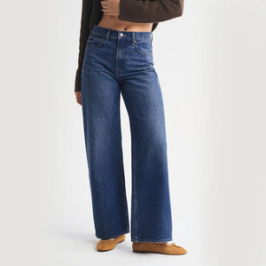 Jeans cargo en denim pour femmes de qualité supérieure, multi-poches, tendance, streetwear décontracté, vente en gros, fabricant OEM ODM - Product Image 2