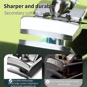 Professional 4-in-1 Single Spring Manicure & Pedicure <b>Nail</b> Kit Stainless Steel Grooming <b>Set</b> with Bag Black & Red - Product Image 4