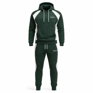 Ensemble de survêtement coupe-vent respirant personnalisé deux pièces avec veste zippée et pantalon en molleton pour homme – Collection Été 2026 - Product Image 4