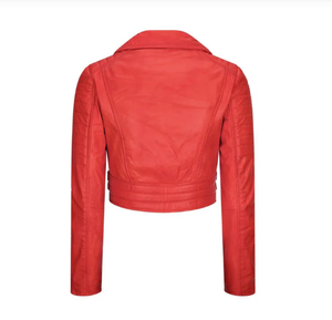 Veste de motard classique en cuir de vachette véritable pour homme, col montant, logo frontal, fermeture éclair croisée, coupe ajustée, vente en gros OEM ODM - Product Image 2