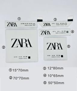 Etiquetas de Tela Tejida con Logotipo Personalizado, Impresas, de Satén/Algodón/Poliéster, Plegadas, de Alta Calidad para Ropa, Sombreros y Bolsos - Product Image 6