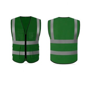 เสื้อกั๊กสะท้อนแสงสีน้ำเงินแบบ Hi Vis สำหรับงานอุตสาหกรรม ผลิตจากโพลีเอสเตอร์ มีกระเป๋าและแถบสะท้อนแสง ยี่ห้อ HI - Product Image 3