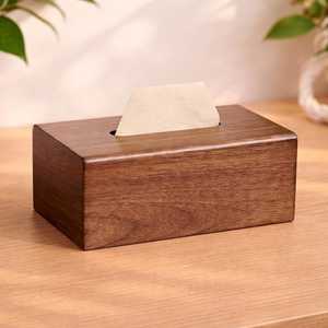 Personalized Wooden <b>Paper</b> <b>Tissue</b> Box Antique Art-Style Wooden Storage Classic Tabletop Home Decoration Product Factory Price UO - Product Image 1