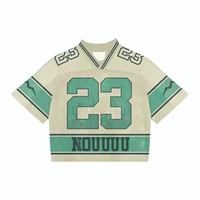 Camisetas Deportivas Personalizadas al por Mayor con Logotipo, Camisetas de Fútbol Americano para Fanáticos, Transpirables, de Malla, 100% Algodón Ecológico, para Hombre