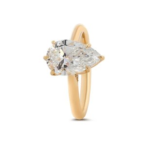 Elegant Gold 925 Sterling <b>Silver</b> <b>Adjustable</b> Lab Grown Diamond <b>Ring</b> Timeless Fine Jewelry Statement <b>Ring</b> for Women - Product Image 3