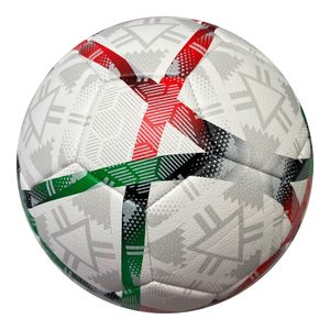 Ballon de football en cuir PVC de haute qualité, personnalisé avec logo, durable, pour l'extérieur, entraînement, match officiel, taille 5 - Product Image 2