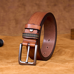 20mm 22mm 24mm Men Casual Alloy Auto Lock <b>Buckle</b> Cow Hide Leather <b>Strap</b> Watch Adjustable Skull Design Durable Genuine Leather - Product Image 3