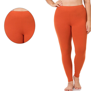 Leggings de sport pour femmes, dernière tendance, taille haute, couleur orange, respirants, service OEM - Product Image 5