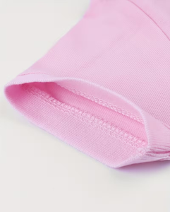 Solid Breathable Quick Dry Eco-Friendly Polyester/Cotton Jersey Compressed Short Sleeve Polo Shirt for Boys Casual Pink Collar - Product Image 4