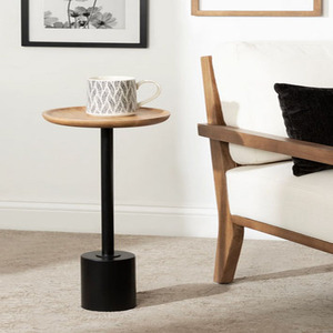 Kate and Laurel Engles Modern Adjustable-Height Pedestal Drink <b>Table</b> - Product Image 2