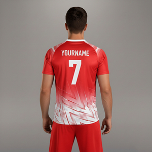 Maillot de football personnalisé 2026 respirant et à séchage rapide, avec logo brodé sur mesure, manches courtes, sublimation par transfert thermique, nouveau design - Product Image 4