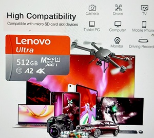 Tarjeta de Memoria Micro SD de Alta Velocidad Lenovo de 512 GB, Video 4K Full HD, Compatible con Teléfonos, Cámaras de Acción GoPro, 64 GB, 128 GB, 256 GB - Product Image 5