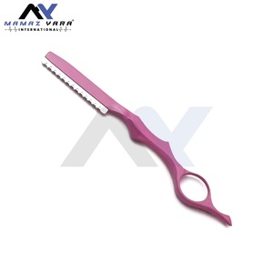 Professional Mens Face Hair <b>Thinning</b> Barber Razor Durable Zinc Alloy Body with High Quality Stainless Steel Replacement Blades - Product Image 5