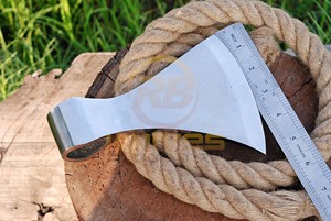 Custom Hand Forged Carbon Steel Tomahawk <b>Axe</b> Head Tactical Viking <b>Axe</b> Blank <b>Camping</b> Survival Hatchet Rose Wood Handle Industrial - Product Image 4