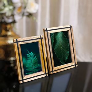Eco-Friendly Handmade Epoxy Resin Solid Wood Photo <b>Frame</b> Modern Decorative <b>Picture</b> <b>Frame</b> <b>for</b> Home Living Room Tabletop Display - Product Image 1