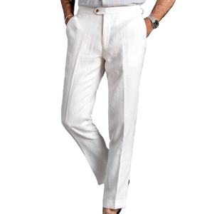 Pantalones de vestir de primavera y otoño para hombres transpirables de peso pesado Venta caliente de talla grande al por mayor diseño personalizado con botones hacia abajo - Product Image 2