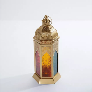 Faroles Colgantes de Diseño Atractivo, Decoración de Mesa Navideña, Iluminación Decorativa, Faroles Blancos de Vidrio y Metal Coloridos - Product Image 4