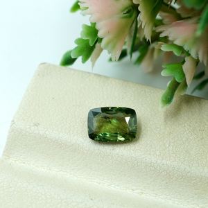 Saphir naturel vert bleu turquoise, taille coussin, 7x5x3 MM, 1,14 carat, pierre non montée - Product Image 2