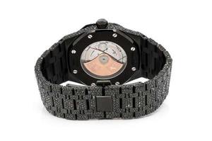Men's Iced Out Hip Hop Bussdown Automatic Diamond <b>Watch</b> <b>Black</b> Moissanite Fashion Jewelry for Business Use - Product Image 3