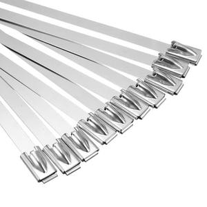 Attaches-câbles industriels autobloquants en acier inoxydable 4,6 mm, 100 pièces, fabriqués en Inde - Product Image 1