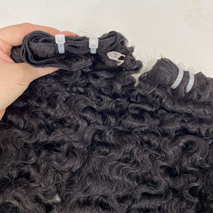 Super calidad rizo birmano 100% extensiones de tejido de cabello humano vietnamita crudo Color Natural muy suave envío rápido a todo el mundo - Product Image 1