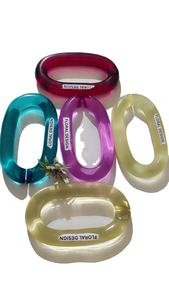 Decoración del hogar: Eslabones de cadena de resina personalizables de gran tamaño y colores claros, eslabones grandes de resina multicolor disponibles. - Product Image 4